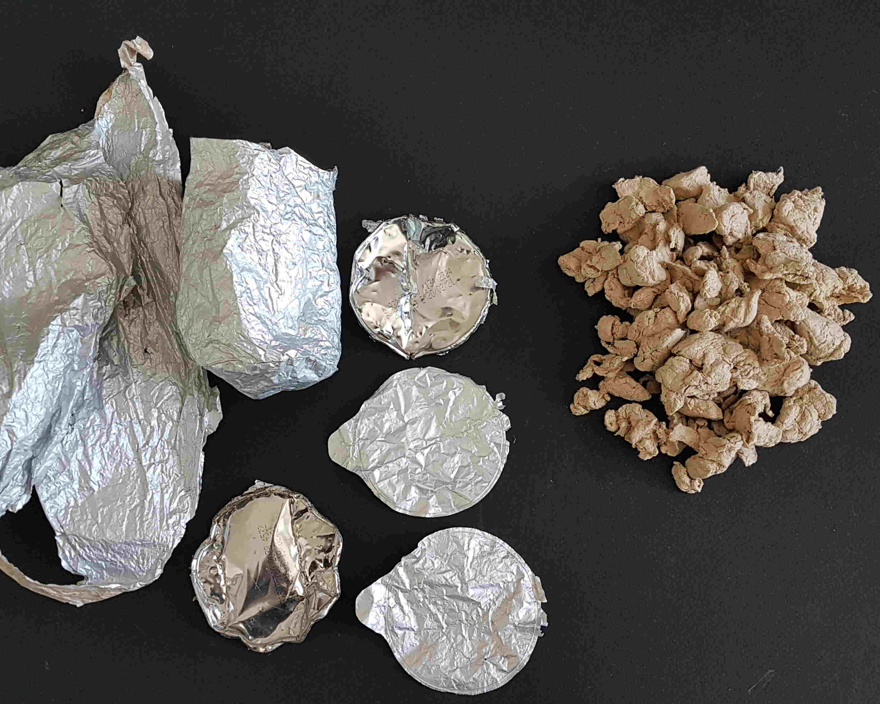 Rejects from aluminium laminated food can